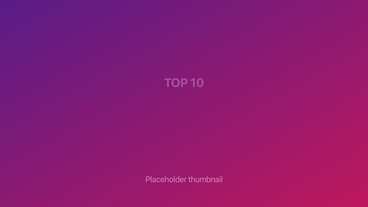 Top 10 & Listicle Videos placeholder thumbnail
