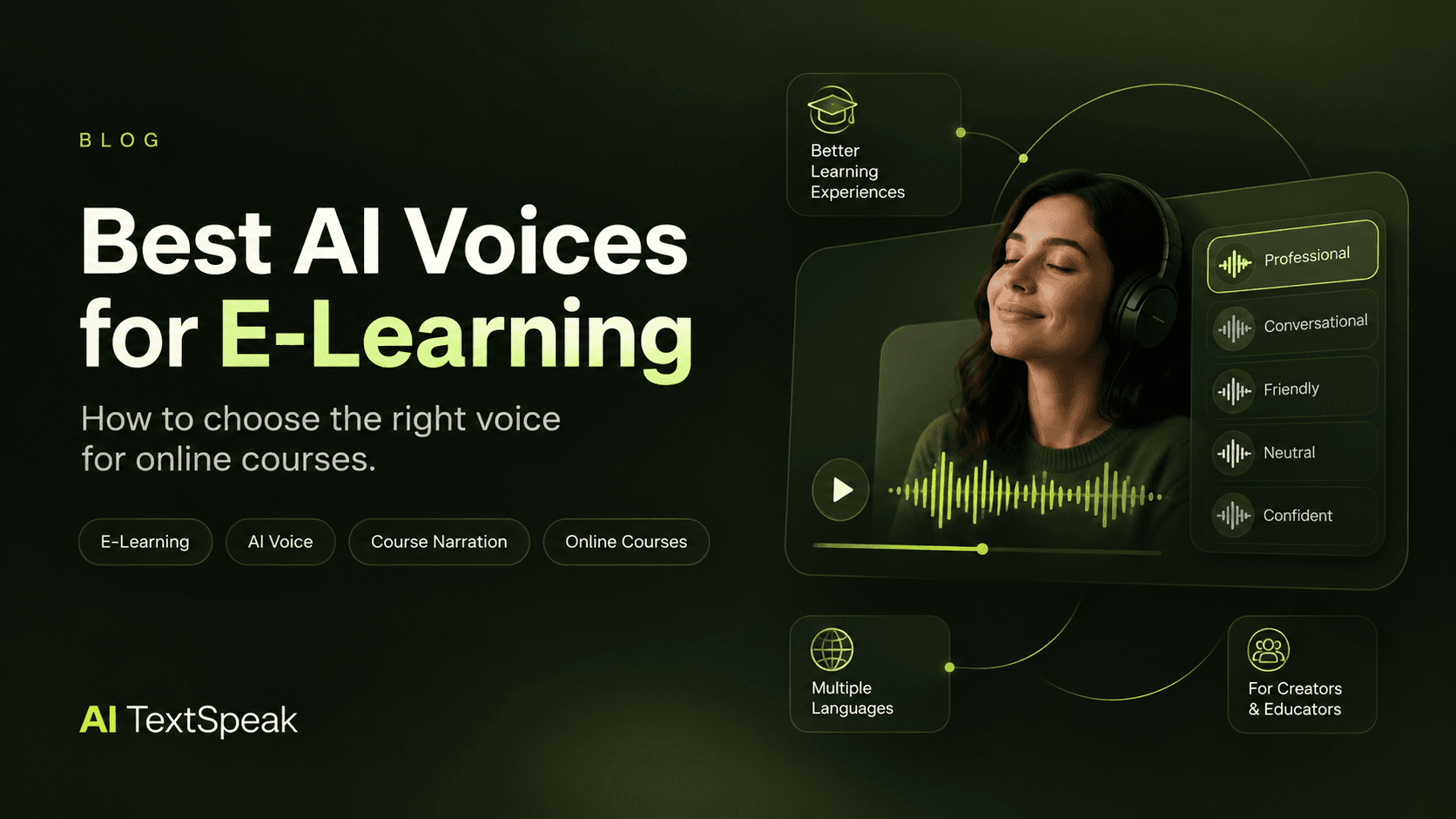 Best AI Voices for E-Learning