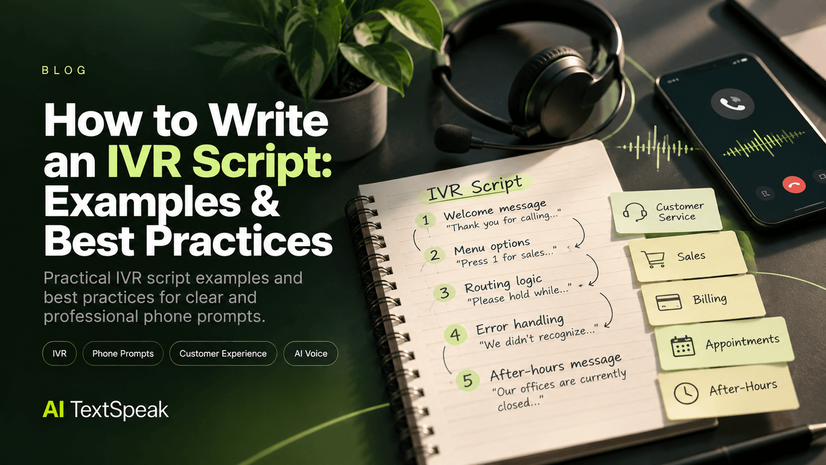 How to Write an IVR Script: Examples & Best Practices