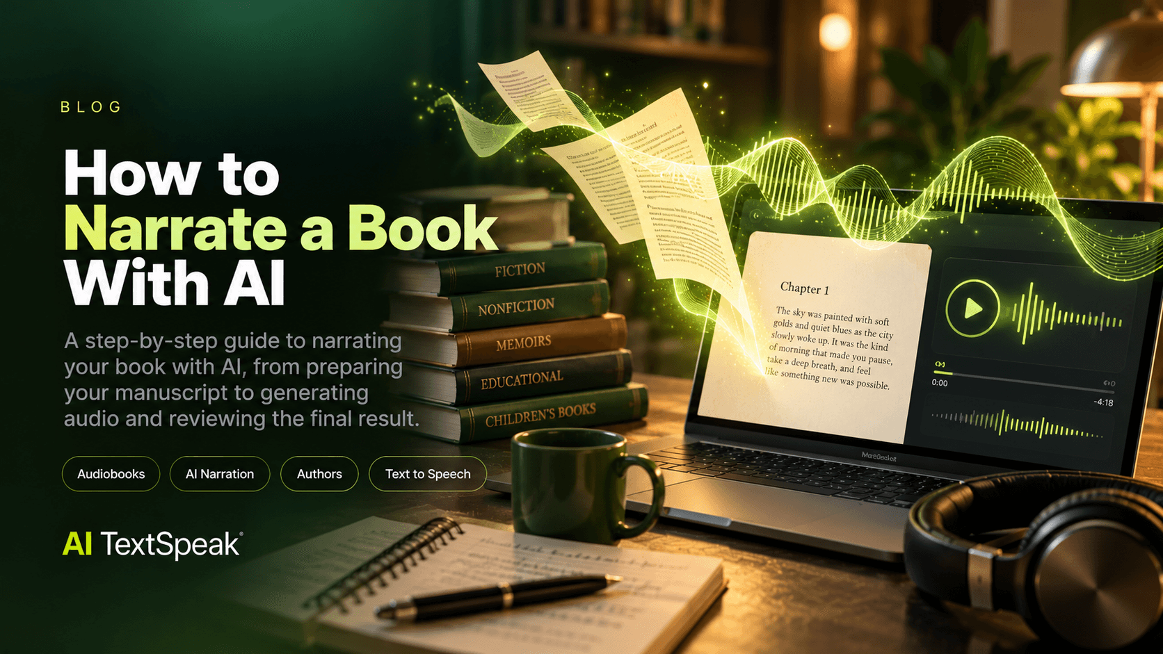 How to Narrate a Book With AI